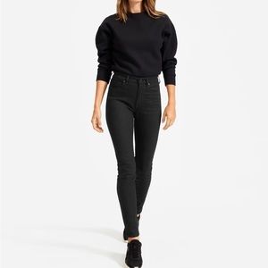 Everlane high rise skinny black ankle jean 28